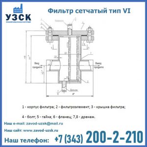 Фильтр сетчатый ФС по Т-ММ-11-2003 в Архангельске
